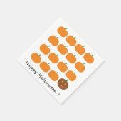 Happy Halloween Cute Pumpkin Patch Servetten (Hoek)