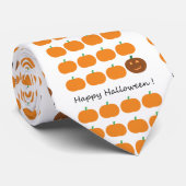 Happy Halloween Cute Pumpkin Patch Stropdas (Opgerold)