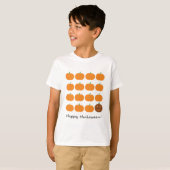 Happy Halloween Cute Pumpkin Patch T-shirt (Voorkant volledig)