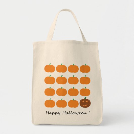 Happy Halloween Cute Pumpkin Patch Tote Bag (Voorkant)