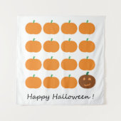 Happy Halloween Cute Pumpkin Patch Wandkleed (Voorkant)