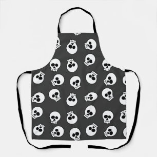 Happy Halloween Cute Skull Pattern Schort