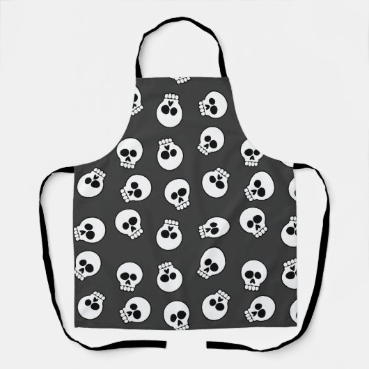 Happy Halloween Cute Skull Pattern Schort (Voorkant)