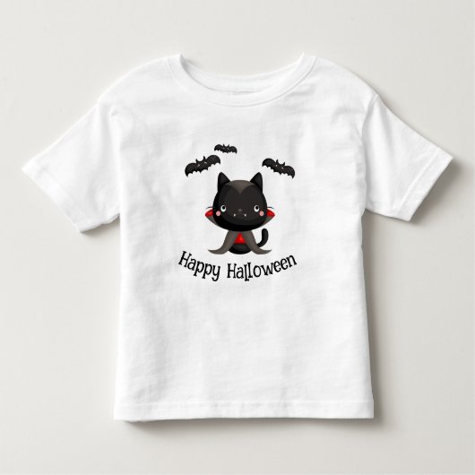 Happy Halloween Cute Vampire Kinder Shirts (Voorkant)