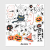Happy Halloween | Cutie-Trick or treat Sticker (Vel)