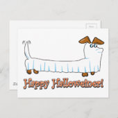 Happy Halloween Dachshund Briefkaart (Voorkant / Achterkant)