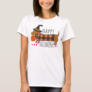Happy Halloween Dachshund Buffalo Play Spooky T-shirt