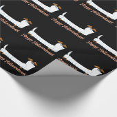 Happy Halloween Dachshund Cadeaupapier (Hoek)
