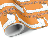 Happy Halloween Dachshund Cadeaupapier (Rol Hoek)