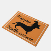 Happy Halloween Dachshund Deurmat (Schuin)