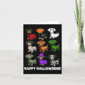 Happy Halloween Dachshund Halloween Gi Kaart (Voorkant)