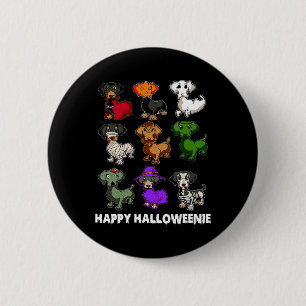Happy Halloween Dachshund Halloween Gi Ronde Button 5,7 Cm