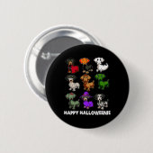 Happy Halloween Dachshund Halloween Gi Ronde Button 5,7 Cm (Voorkant /achterkant)