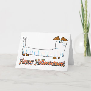 Happy Halloween Dachshund Kaart