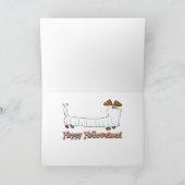 Happy Halloween Dachshund Kaart (Binnen)