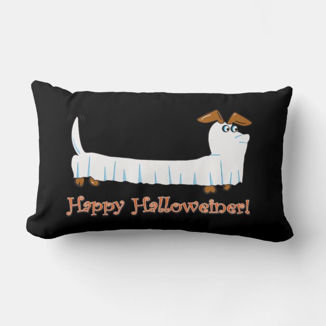Happy Halloween Dachshund Kussen (Voorkant)