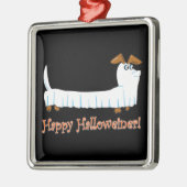 Happy Halloween Dachshund Metalen Ornament (Links)