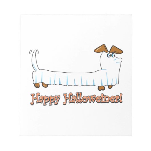 Happy Halloween Dachshund Notitieblok (Voorkant)