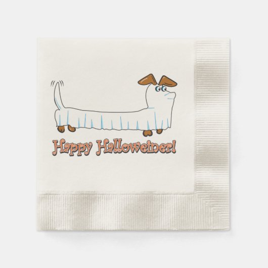 Happy Halloween Dachshund Servet (Voorkant)