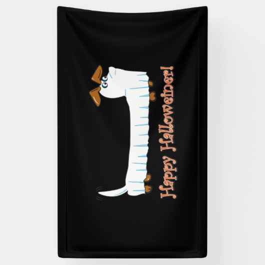 Happy Halloween Dachshund Spandoek (Verticaal)