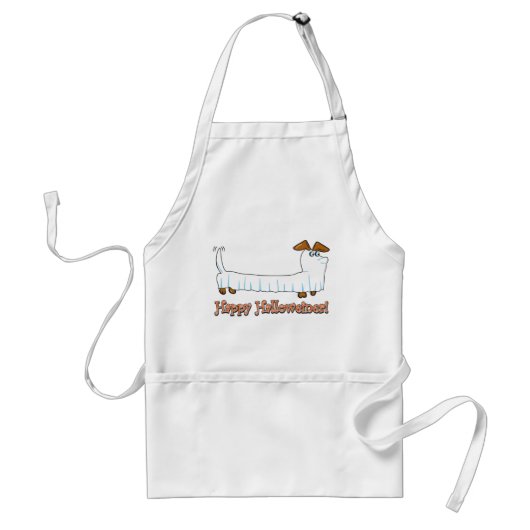 Happy Halloween Dachshund Standaard Schort (Voorkant)