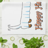 Happy Halloween Dachshund Theedoek (Gevouwen)