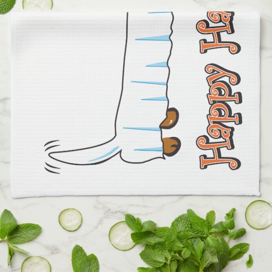 Happy Halloween Dachshund Theedoek (Gevouwen)