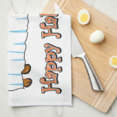 Happy Halloween Dachshund Theedoek (Quarter Fold)