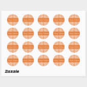 Happy Halloween Damask Envelope Sticker Seal (Vel)