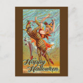 Happy Halloween Dancing Jester Masquerade  Briefkaart (Voorkant)