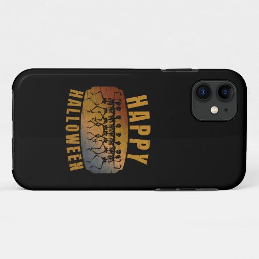 HAPPY HALLOWEEN DANCING SKELETON Case-Mate iPhone CASE (Achterkant (horizontaal))