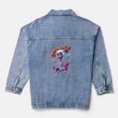 Happy Halloween - Dancing Skeleton Denim Jacket (Achterkant)