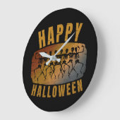 HAPPY HALLOWEEN DANCING SKELETON GROTE KLOK (Hoek)