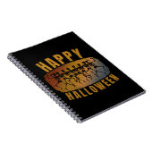 HAPPY HALLOWEEN DANCING SKELETON NOTITIEBOEK (Rechterzijde)