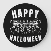 HAPPY HALLOWEEN DANCING SKELETONS GROTE KLOK (Voorkant)