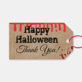 Happy Halloween Dank je cadeau Label Cadeaulabel (Voorkant (Horizontaal))