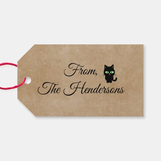 Happy Halloween Dank je cadeau Label Cadeaulabel (Achterkant Horizontaal)