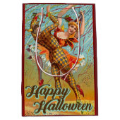 Happy Halloween dansen in Jester Costume Medium Cadeauzakje (Voorkant)