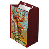 Happy Halloween dansen in Jester Costume Medium Cadeauzakje (Achterkant Gekanteld)