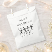 Happy Halloween dansende skeletten Bedankzakje (Geknipt)