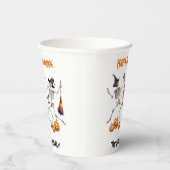 Happy Halloween dansende skeletten Papieren Bekers (Rechts)