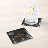 Happy Halloween Dark Bossen Party Kartonnen Onderzetters (Insitu)