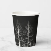 Happy Halloween Dark Bossen Party Papieren Bekers (Achterkant)