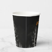 Happy Halloween Dark Bossen Party Papieren Bekers (Rechts)