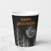 Happy Halloween Dark Bossen Party Papieren Bekers (Voorkant)