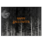 Happy Halloween Dark Bossen Snijplank (Voorkant)