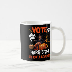 Happy Halloween Day Stem op Harris 2024 of je zult Koffiemok