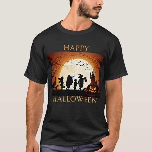 Happy Halloween Day T-shirt (Voorkant)