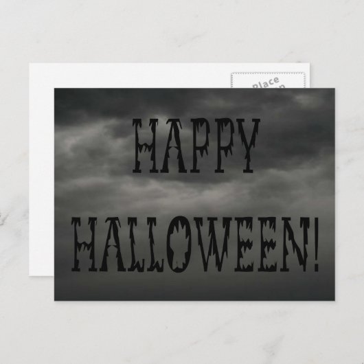 Happy Halloween Deadworld Tekst Briefkaart (Voorkant / Achterkant)