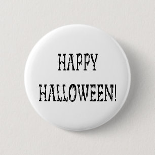 Happy Halloween Deadworld Tekst Ronde Button 5,7 Cm